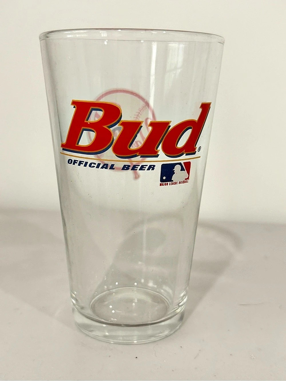 Budweiser Official Beer MLB New York Yankees Pint Glass New York Yankees Pint